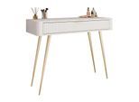 KONSOLE SCARLETT MIT SCHUBLADE BEIGE + GOLD