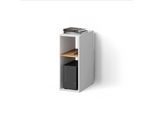 PC-SCHRANK Lorena Weiß/Goldkraft Eiche 28.5 x 72 cm mit 2 Fächern