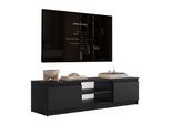 LOWBOARD HANA 140 cm Schwarz matt