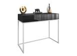KONSOLE BLANCO LOFT II Weiß / Schwarz Hochglanz PUSH OPEN