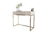 KONSOLE Glamour auf goldchrom Gestell PUSH OPEN