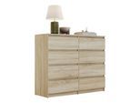 SIDEBOARD HANA M8 mit Schubladen Sonoma Eiche