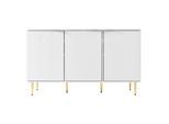 SIDEBOARD Weiß 127/45/75 cm