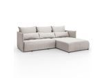 ECKSOFA APOLLO L mit Schlaffunktion und Bettkasten – rechte Seite