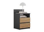 NACHTTISCH HANA M1 Artisan Eiche / Anthrazit