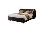 BETT AMARA SILVER 160x200 gepolstert mit Stauraum und Lattenrost, Royal Velvet 254