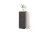 MIDISCHRANK Ronco Anthrazit mit Wabenstruktur 30 x 81 cm mit 1 Schublade, 2 Fächer, Badezimmer