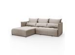 ECKSOFA APOLLO L mit Schlaffunktion und Bettkasten – linke Seite