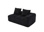 CHAISELONGUE in Cord Übergroßer Relaxsessel mit Seitentaschen