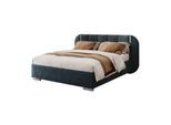 BETT AMARA SILVER 160x200 gepolstert mit Stauraum und Lattenrost, Royal Velvet 223