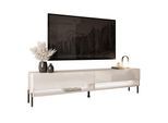 LOWBOARD RTV Schrank CALANTE 180 cm auf geraden schwarzen Beinen
