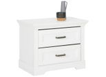 Nachttisch Marilou -Exklusiv- 65/52/41 cm Weiss