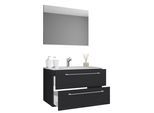 Badezimmer Badinos 3-tlg. Schwarz