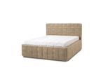 Letti Moderni Polsterbett Quadro Grande 180x200 in Plüsch Tofee