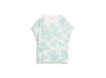 TOM TAILOR Damen T-Shirt im Material-Mix, grün, Gemustert, Gr. M