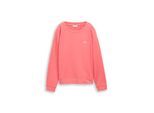 TOM TAILOR Damen Sweatshirt mit Rückenprint, rosa, Uni, Gr. M
