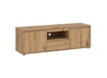 Möbelix , Eiche Artisan , Holzwerkstoff , 2 Fächer , 1 Schublade(n) Schubladen , 137x45.5x45 cm ,