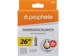 Fahrradschlauch PROPHETE "Fahrradschlauch", schwarz, Fahrradschläuche, 48mm, Dunlopventil (DV), 26 Zoll (66,04cm)