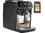 PHILIPS Kaffeevollautomat "5400 Series EP5447/90 LatteGo", schwarz, B:24,6cm H:43,3cm T:37,2cm, Kaffeevollautomaten, LatteGo Milchsystem und 4 Benutzerprofilen, Kaffeevollautomat, Topseller