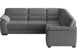 Ecksofa SIT & MORE "Montego L-Form, B: 255 cm", dunkelgrau, B:255cm H:88cm T:225cm, 95% Polyester, 9% Polyamid, Sofas, Ecksofa, wahlweise mit Bettfunktion und Schubkasten