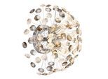 GLOBO LIGHTING Wandleuchte "KATRINA", verchromt, Ø 40cm, 1 Stk., Leuchten, Wandlampe Wand Wohnzimmer Flur Wandbeleuchtung, Wandleuchte