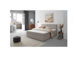 P & B Boxbett , Hellgrau , Holz, Textil , Tanne , H3 , 7-Zonen , 200x200 cm , Schlafzimmer, Betten, Boxspringbetten