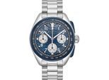 Bulova Lunar Pilot Timascus Limited Edition Silber Herren Armbanduhr 98A329