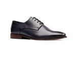 Base London Marley Derby-Lederschuhe für Herren in Marineblau mit Schnürung