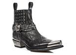 New Rock zwart metalen gotische laarzen-7950P-S1