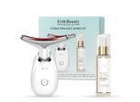 Hydra Firm Anti-Aging Set (ALTER-DEFINIERENDER GESICHTS- UND HALSMASSAGER - weiß mit HA-Serum)