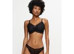 Bügelloser BH TRIUMPH "Lift Smart P EX", Damen, Gr. 4, N-Gr, schwarz, Spitze, Obermaterial: 47% Polyamid, 29% Polyester, 24% Elasthan, unifarben, BHs, mit Stretch-Spitze und Push-Up-Effekt