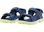 Sandale JACK WOLFSKIN "TARACO BEACH SANDAL K", Kinder, Gr. 34, blau (evening sky), Synthetik, Textil, Schuhe Sandale, Sommerschuhe, Outdoorsandale