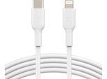 BELKIN Smartphone-Kabel "Lightning/USB-C Kabel PVC, mfi zertifiziert, 1m", weiß, 100cmcm, Kabel, Smartphone-Kabel