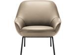 Sessel "Designsessel CR.482 in hochwertiger Detailverarbeitung, Breite 76cm", beige, B:76cm H:83cm T:83cm, CREATION BY ROLF BENZ, Sessel, Sessel, und tollem Sitzkomfort