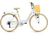 Cityrad KS CYCLING "Cantaloupe" Gr. 48, weiß (weiß, weiß), Fahrräder, Damen, 48cm, 28 Zoll (71,12cm), Cityrad, für Damen, Kettenschaltung