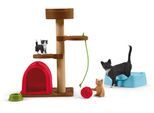 Spielfigur SCHLEICH "FARM WORLD, Spielspaß für niedliche Katzen (42501)", bunt, Spielfiguren, Kinder, Kunststoff, Spielfigur