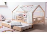 Hausbett KIM Naturfarben ca. 100x200 cm Echtholz