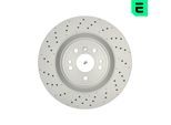 OPTIMAL Bremsscheibe bs9400hc Vorderachse Gelocht 350mm 32mm für Mercedes