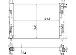 MAHLE Kühler, Motorkühlung cr2166001s für DACIA