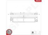 ESEN SKV Ladeluftkühler 98skv128 für Fiat
