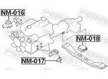 FEBEST Lagerung, Motor nm017 vorne für NISSAN