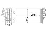 MAHLE Wärmetauscher, Innenraumheizung ah82000s für Peugeot