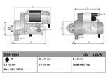 DENSO Starter dsn1391 für HONDA
