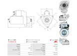 AS-PL Starter s6022 für Opel ISUZU ROVER