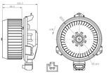 NRF Innenraumgebläse 34268 für TOYOTA