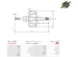 AS-PL Läufer, Generator ar6021 69,40mm für DAIHATSU ISUZU