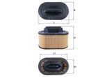 MAHLE Luftfilter lx2966 Filtereinsatz 168,5mm für MASERATI