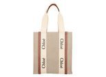 Woody stof- en leren tas
