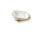 Mäser , Weiß, Braun , Keramik , 720 l , rechteckig , 14x4.8x24 cm , Kochen & Essen, Töpfe, Auflaufformen