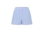 Shorts SAINT TROPEZ "Shorts ElmikoSZ", Damen, Gr. XL, N-Gr, blau (chambray blau weiß stripe), Obermaterial: 100% Baumwolle CO., Hosen Shorts
